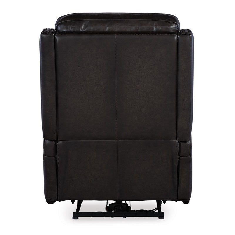 SS - Hamilton Power Recliner With Power Headrest - Dark Brown