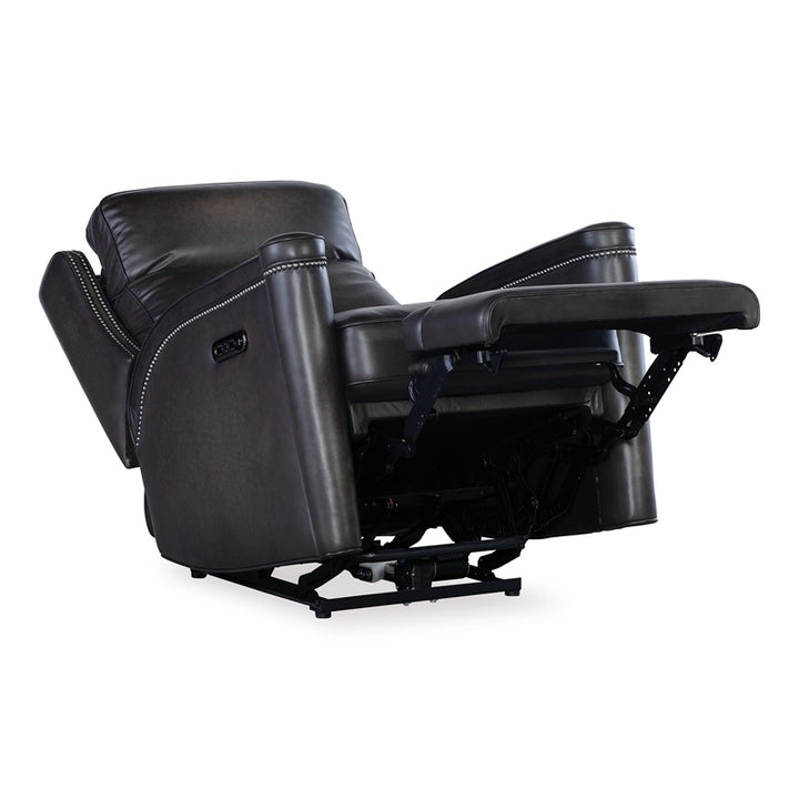 SS - Hamilton Power Recliner With Power Headrest - Dark Brown