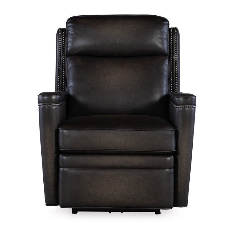SS - Hamilton Power Recliner With Power Headrest - Dark Brown