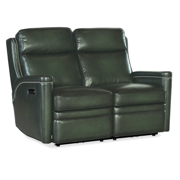 SS - Hamilton Power Loveseat With Power Headrest - Dark Green