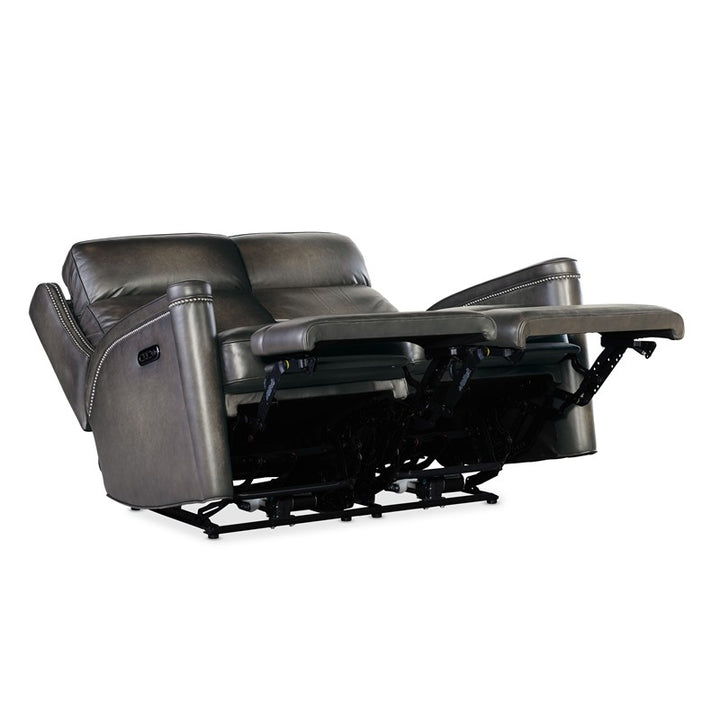 SS - Hamilton Power Loveseat With Power Headrest - Dark Brown