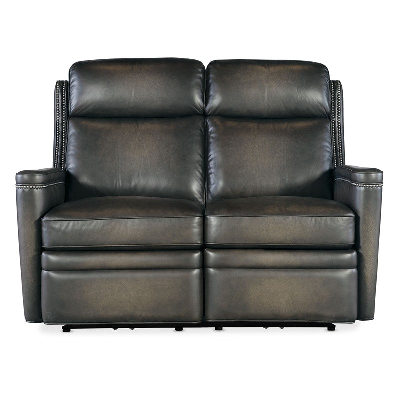 SS - Hamilton Power Loveseat With Power Headrest - Dark Brown