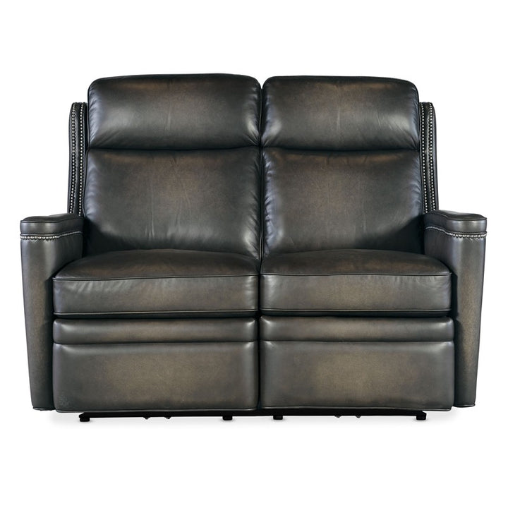 SS - Hamilton Power Loveseat With Power Headrest - Dark Brown