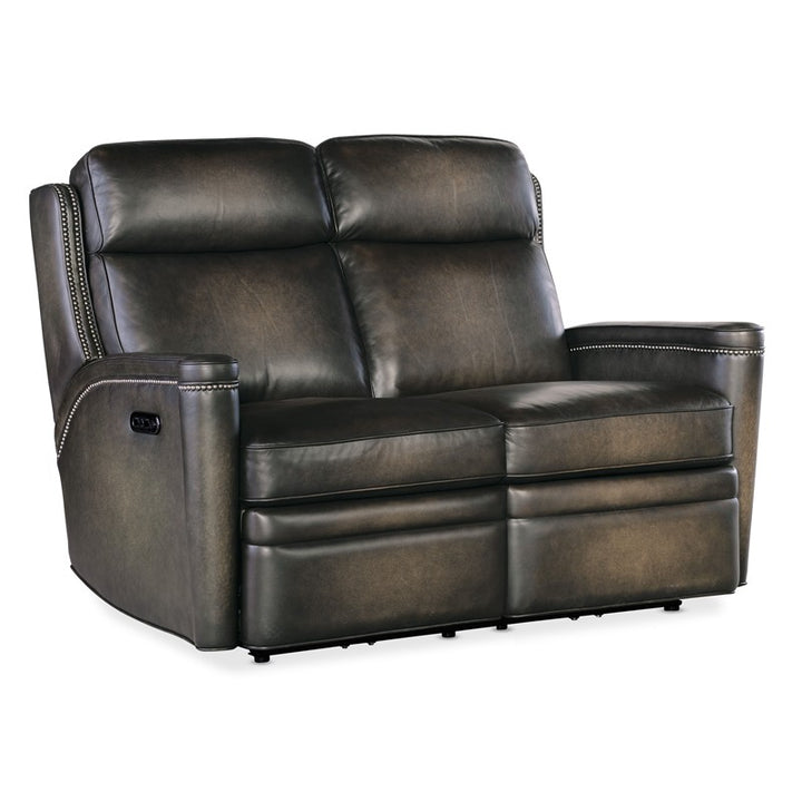 SS - Hamilton Power Loveseat With Power Headrest - Dark Brown