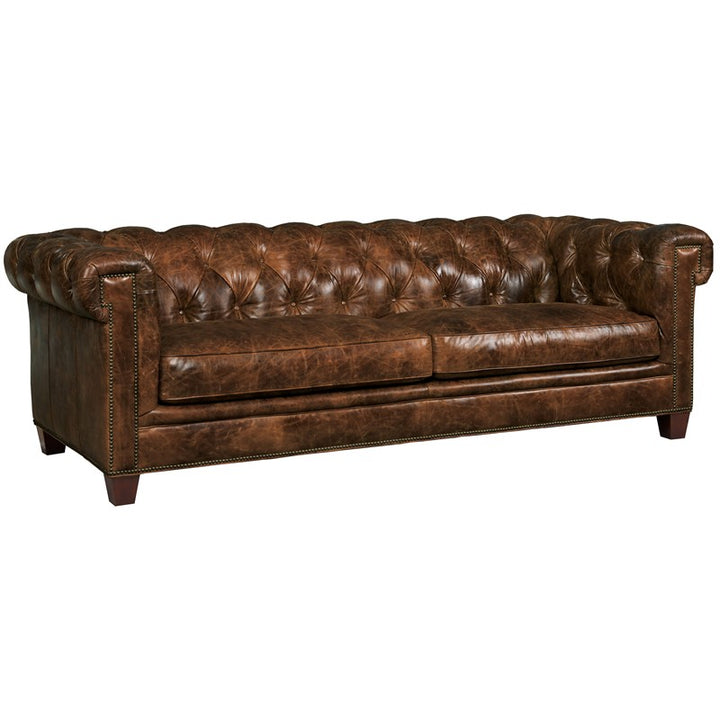 SS - Chester Stationary Sofa - Dark Brown