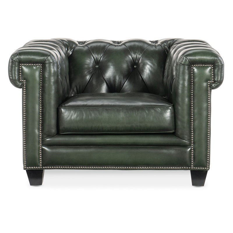 SS - Charleston Tufted Chair - Dark Green