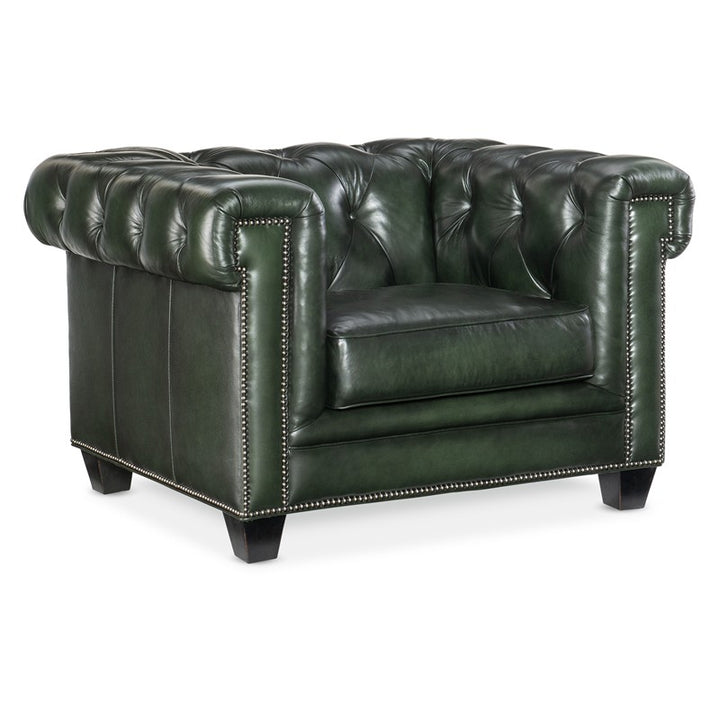 SS - Charleston Tufted Chair - Dark Green