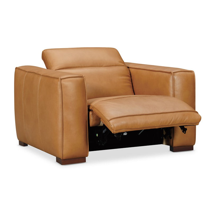 MS - Fresco Power Recliner With Power Headrest - Light Brown