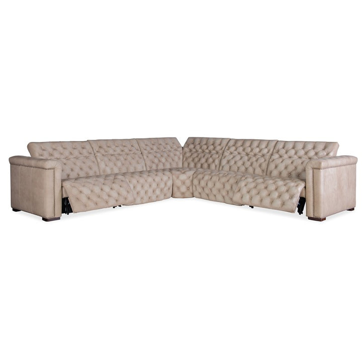 MS - Savion Grandier 5-Piece Power Headrest Sectional With 2 Power Recline