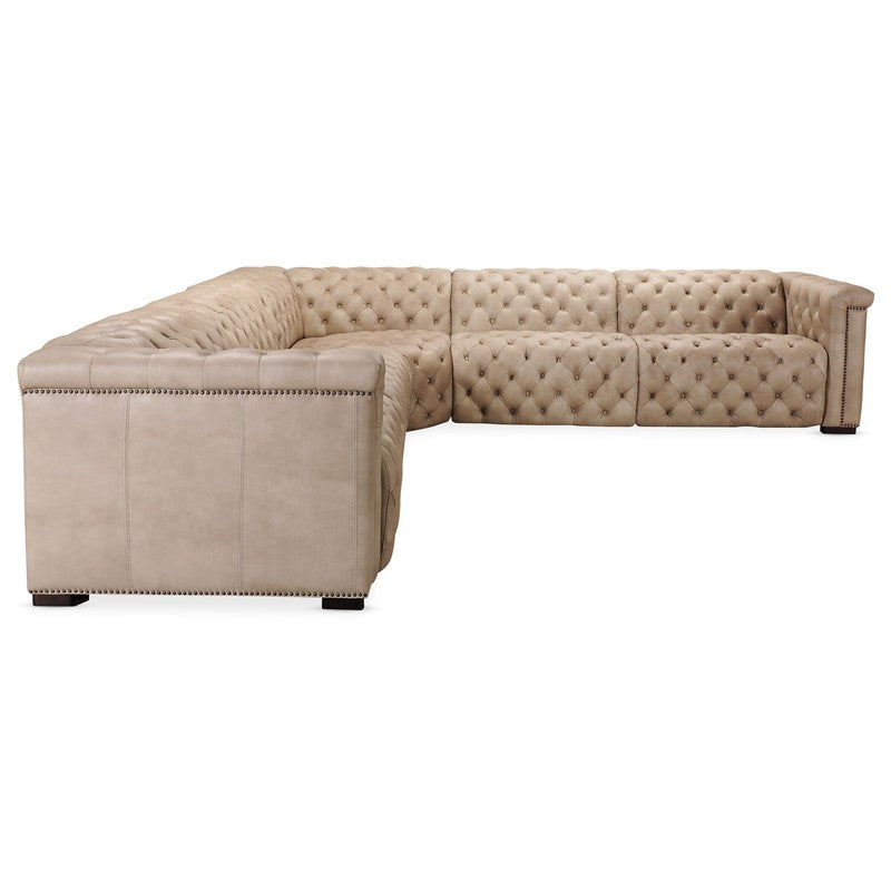 MS - Savion Grandier 5-Piece Power Headrest Sectional With 2 Power Recline