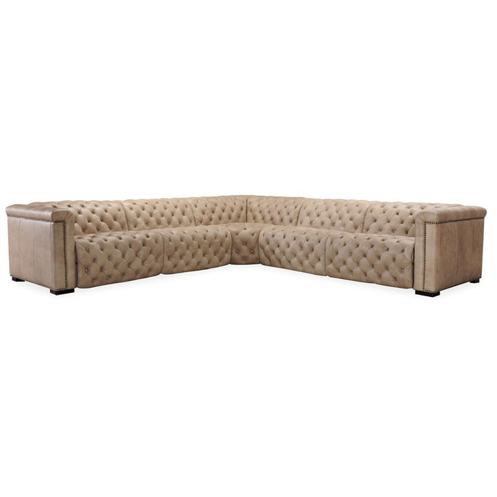 MS - Savion Grandier 5-Piece Power Headrest Sectional With 2 Power Recline