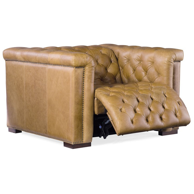 MS - Savion Grandier Power Recliner With Power Headrest - Saddlebag Coin