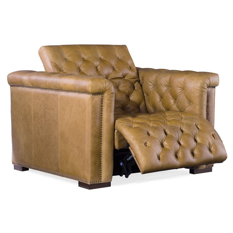 MS - Savion Grandier Power Recliner With Power Headrest - Saddlebag Coin