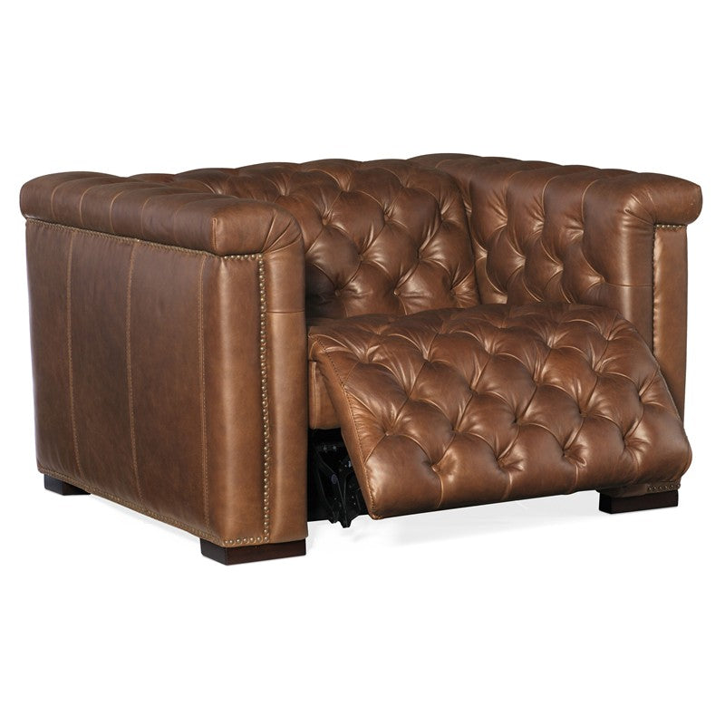 MS - Savion Grandier Power Recliner With Power Headrest - Saddlebag Lodge