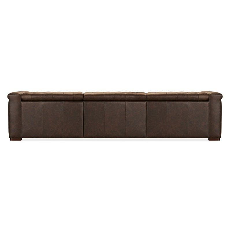 SS - Savion Deux 3 Seat Sofa With Two Power Recliners And Three Power Headrests - Dark Brown