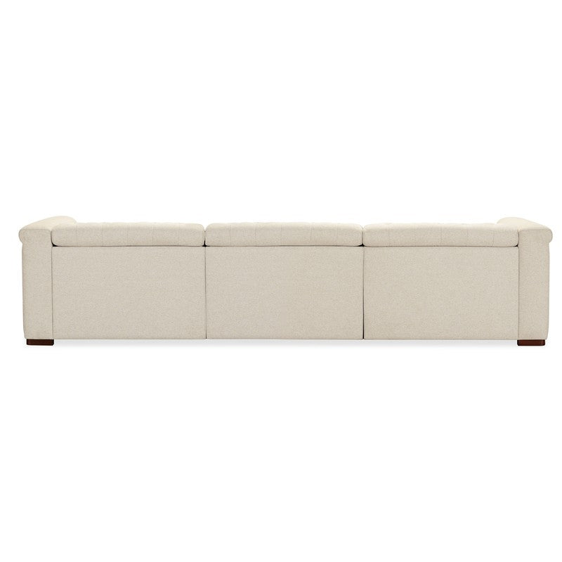 SS - Savion Deux 3 Seat Sofa With Two Power Recliners And Three Power Headrests - Beige