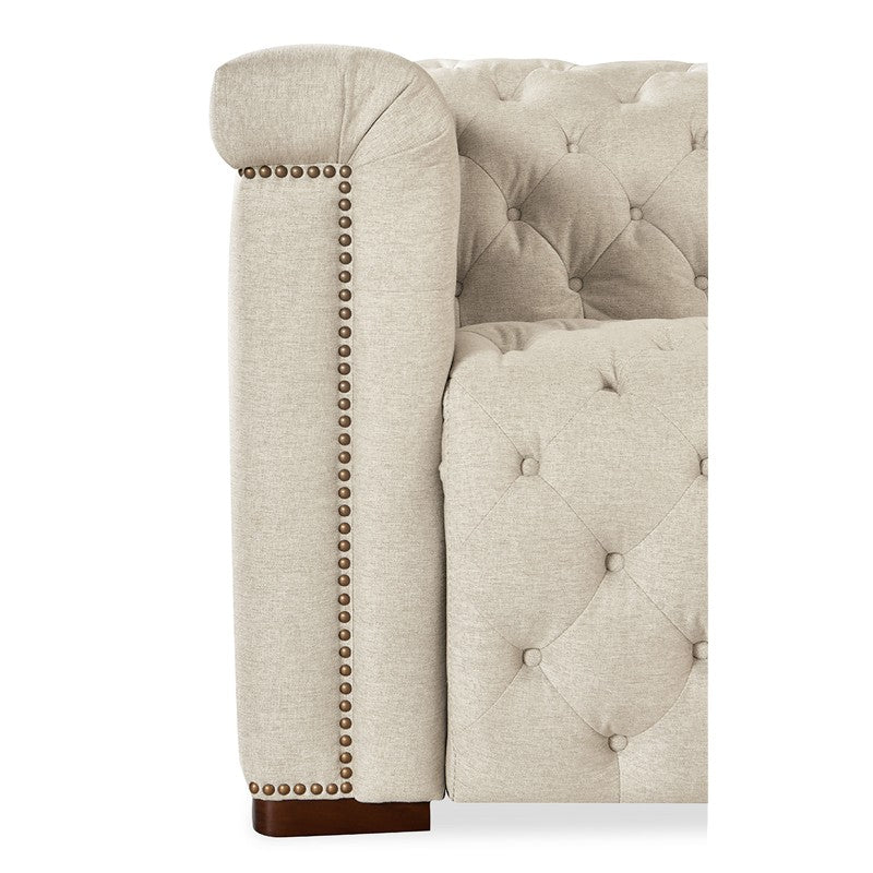 SS - Savion Deux 6 Seat Sectional With Three Power Recliners And Seven Power Headrests - Beige
