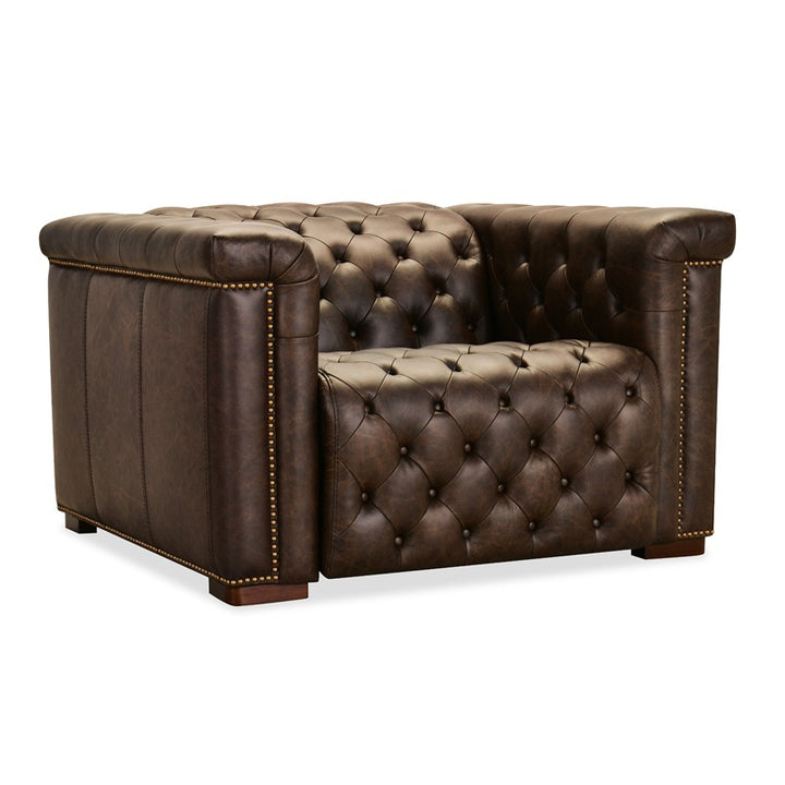 SS - Savion Deux Power Recliner With Power Headrest - Dark Brown
