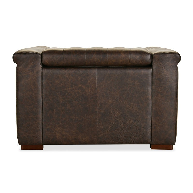 SS - Savion Deux Power Recliner With Power Headrest - Dark Brown