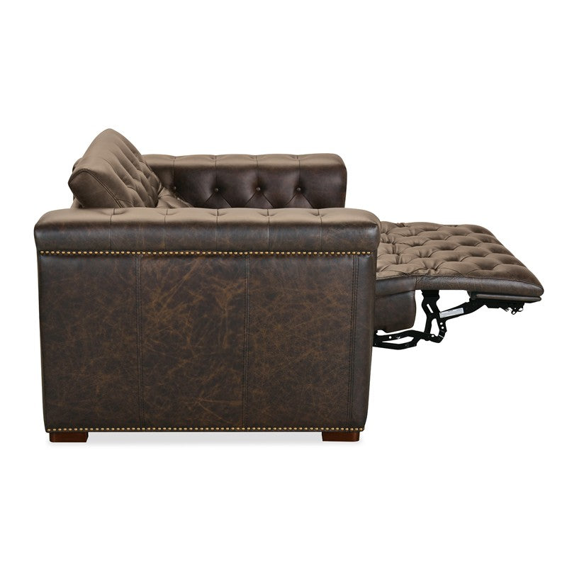 SS - Savion Deux Power Recliner With Power Headrest - Dark Brown