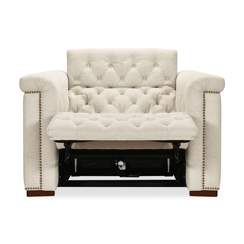 SS - Savion Deux Power Recliner With Power Headrest - Beige
