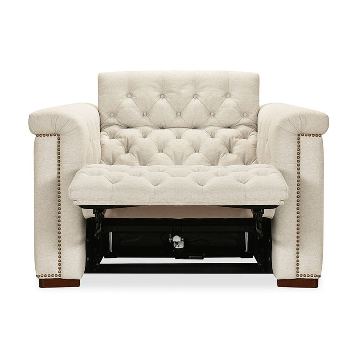 SS - Savion Deux Power Recliner With Power Headrest - Beige