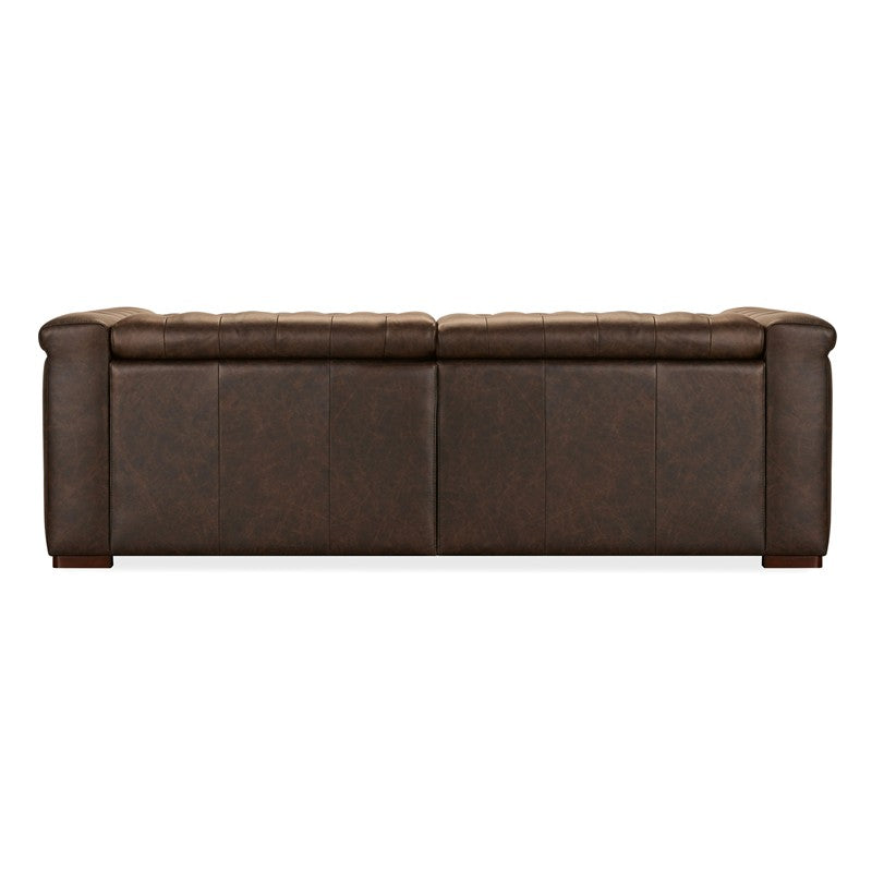 SS - Savion Deux Sofa With Power Recliners And Power Headrests - Dark Brown