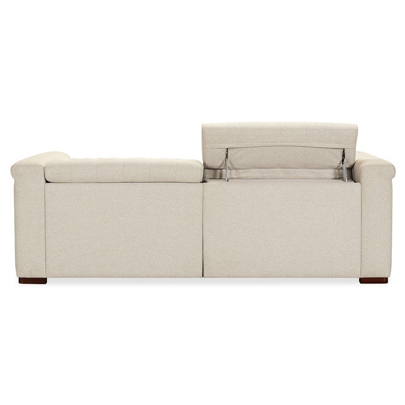 SS - Savion Deux Sofa With Power Recliners And Power Headrests - Beige