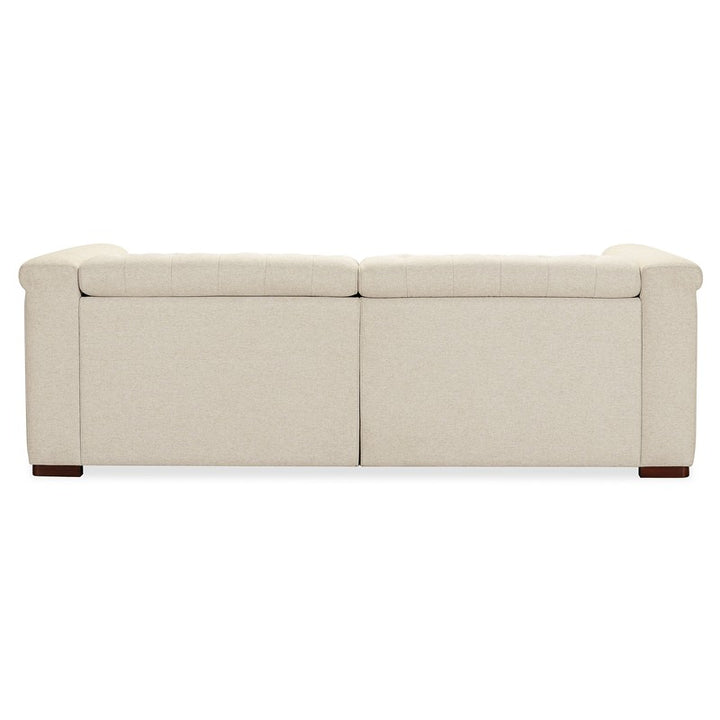 SS - Savion Deux Sofa With Power Recliners And Power Headrests - Beige