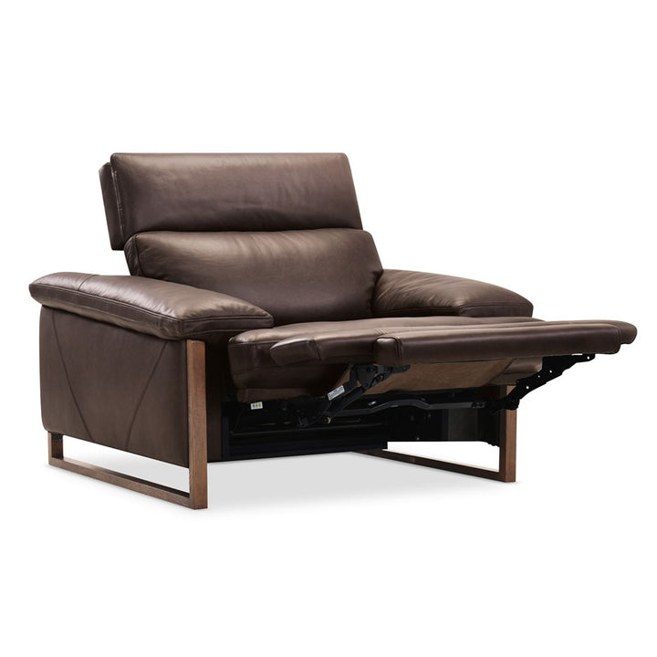 Jericho - Power Recliner With Power Headrest - Dark Brown