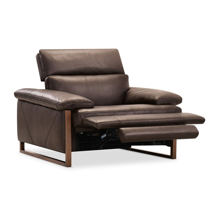 Jericho - Power Recliner With Power Headrest - Dark Brown