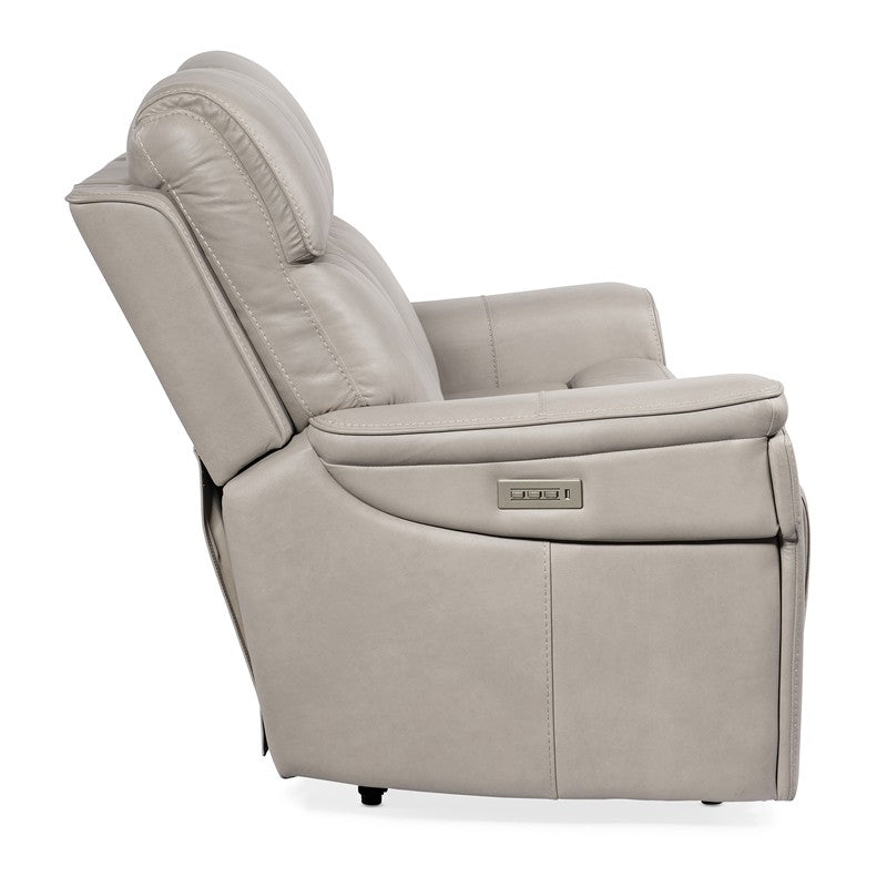 MS - Lyra Zero Gravity Power Loveseat With Power Headrest - Dark Gray