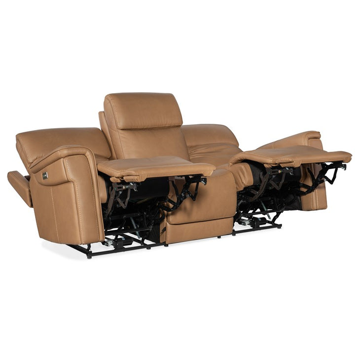 MS - Lyra Zero Gravity Power Sofa With Power Headrest - Light Brown
