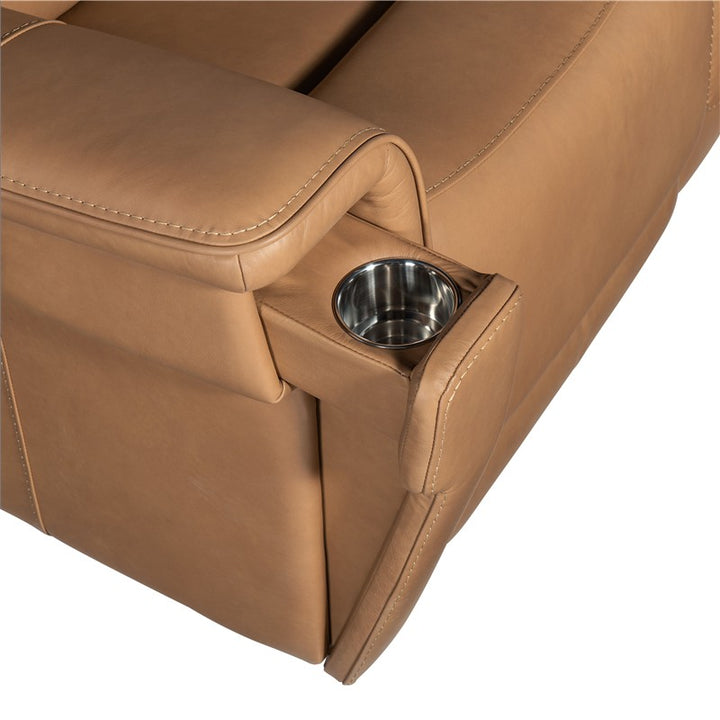 MS - Lyra Zero Gravity Power Sofa With Power Headrest - Light Brown