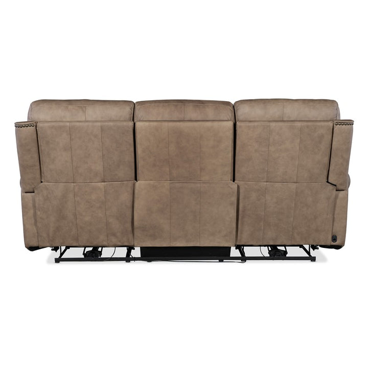 SS - Duncan Power Sofa With Power Headrest & Lumbar - Light Brown