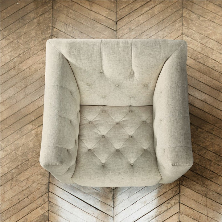 SS - Nicolla Stationary Chair - Baldwin Natural