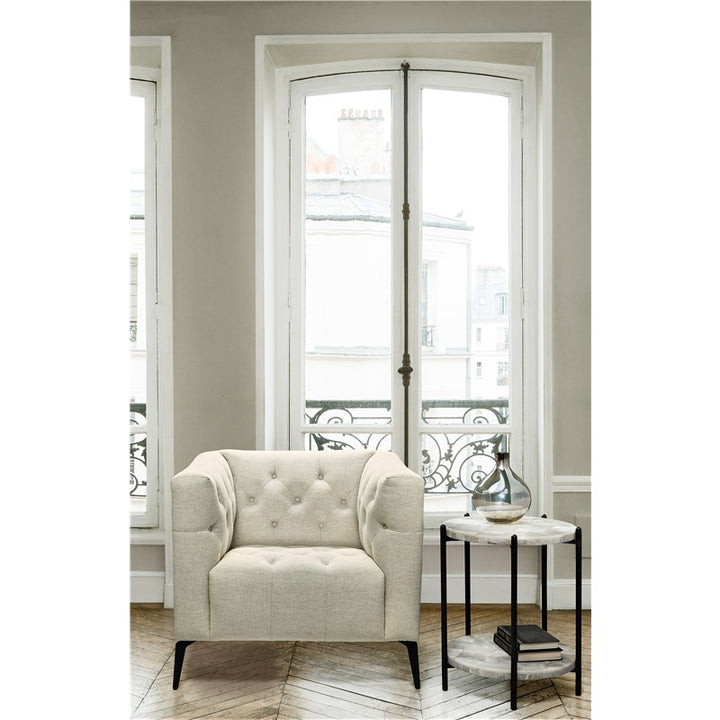 SS - Nicolla Stationary Chair - Baldwin Natural