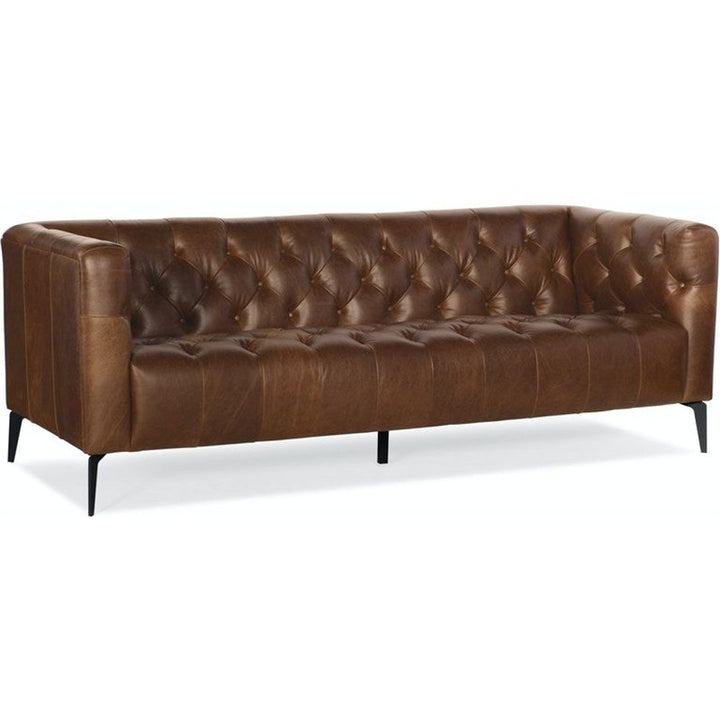 SS - Nicolla Stationary Sofa - Dark Brown
