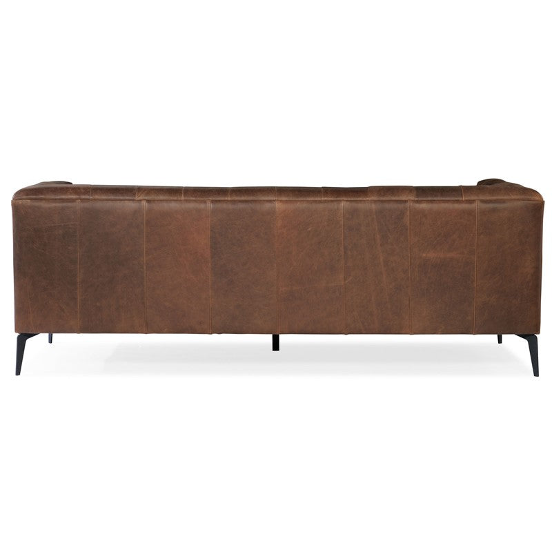 SS - Nicolla Stationary Sofa - Dark Brown