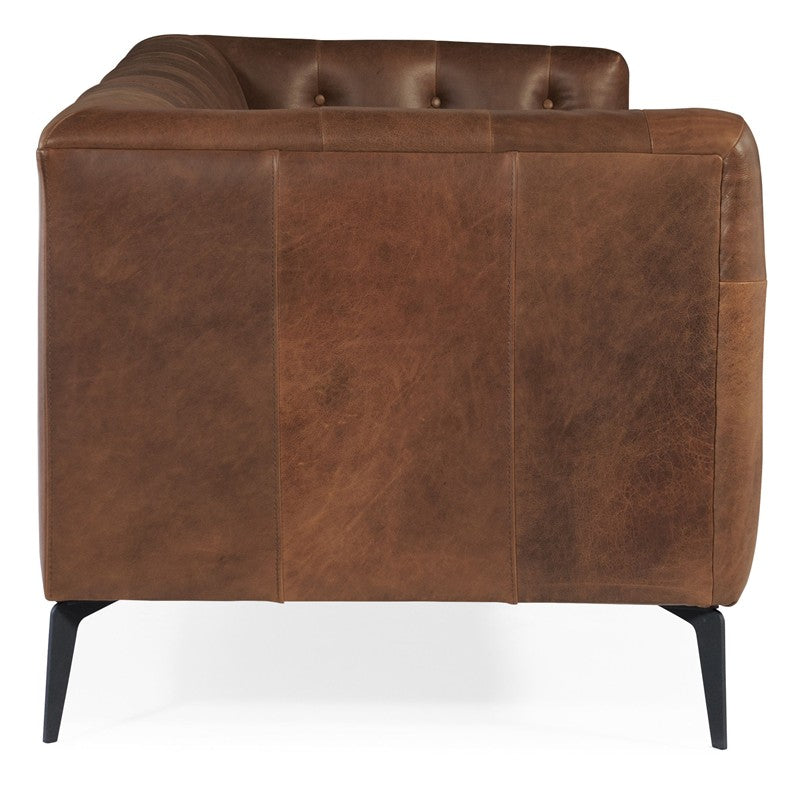 SS - Nicolla Stationary Sofa - Dark Brown