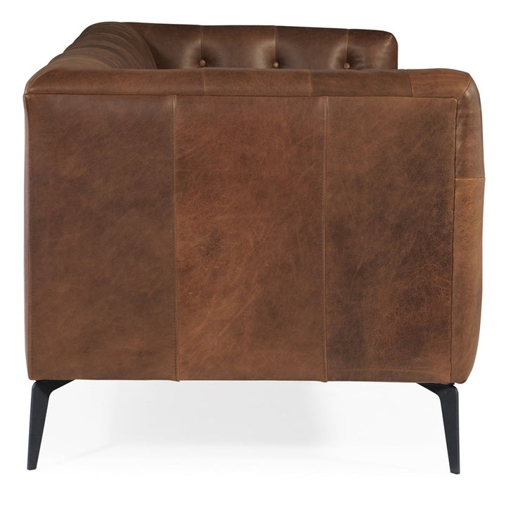 SS - Nicolla Stationary Sofa - Dark Brown
