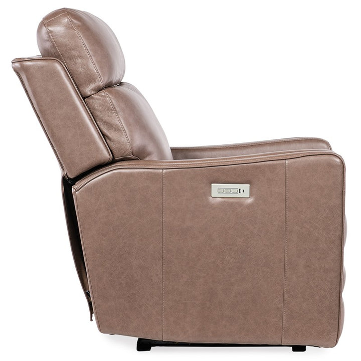 MS - Twain Zero Gravity Power Recliner With Power Headrest And Lumbar - Brown