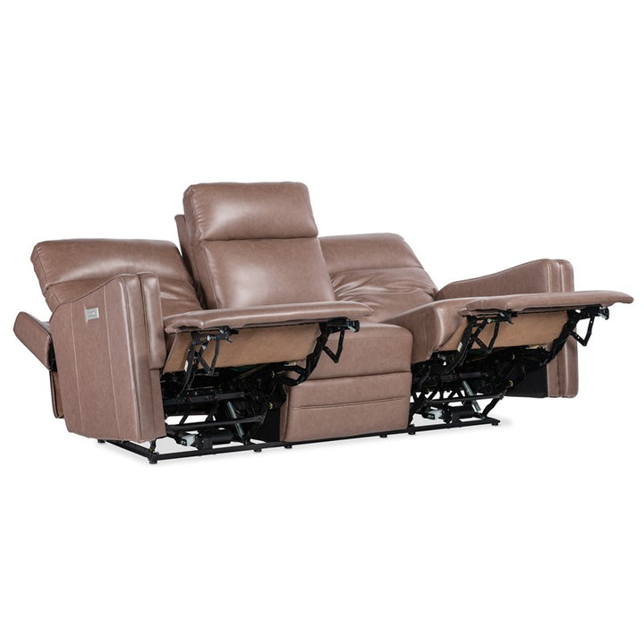 MS - Twain Zero Gravity Power Sofa With Power Headrest And Lumbar - Brown / Gray