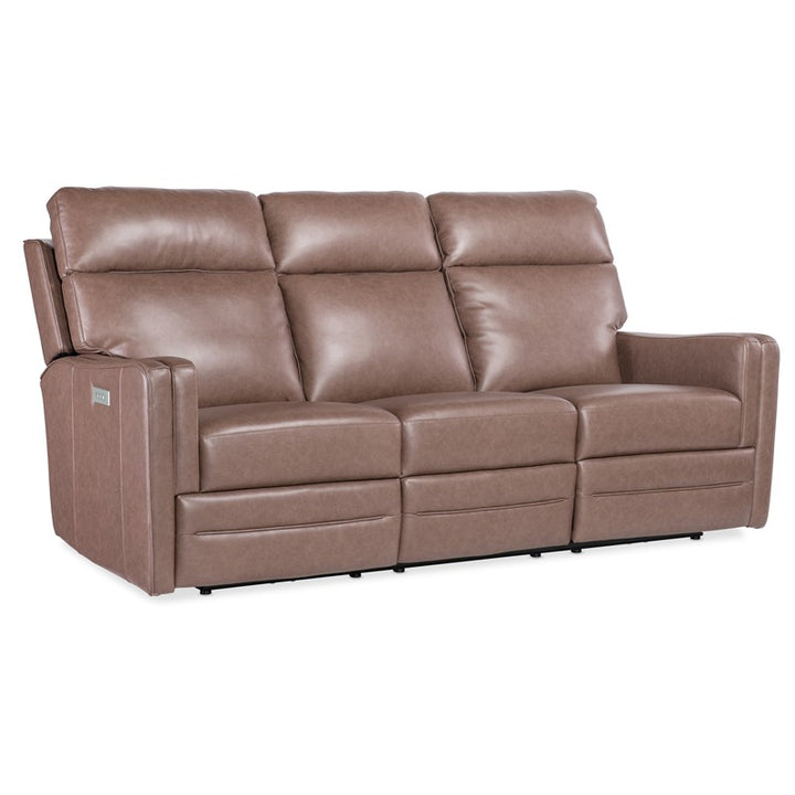 MS - Twain Zero Gravity Power Sofa With Power Headrest And Lumbar - Brown / Gray
