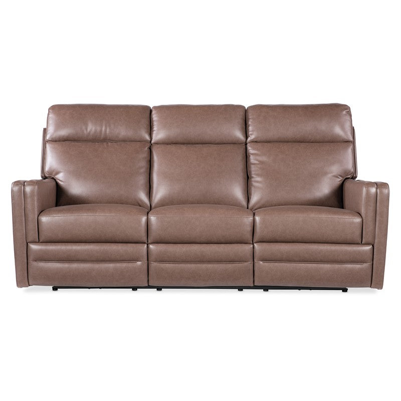 MS - Twain Zero Gravity Power Sofa With Power Headrest And Lumbar - Brown / Gray