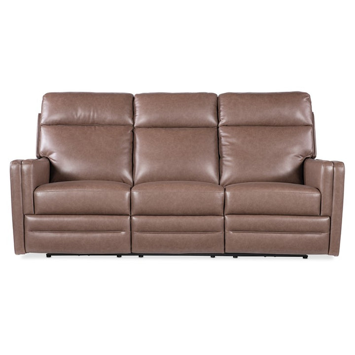 MS - Twain Zero Gravity Power Sofa With Power Headrest And Lumbar - Brown / Gray