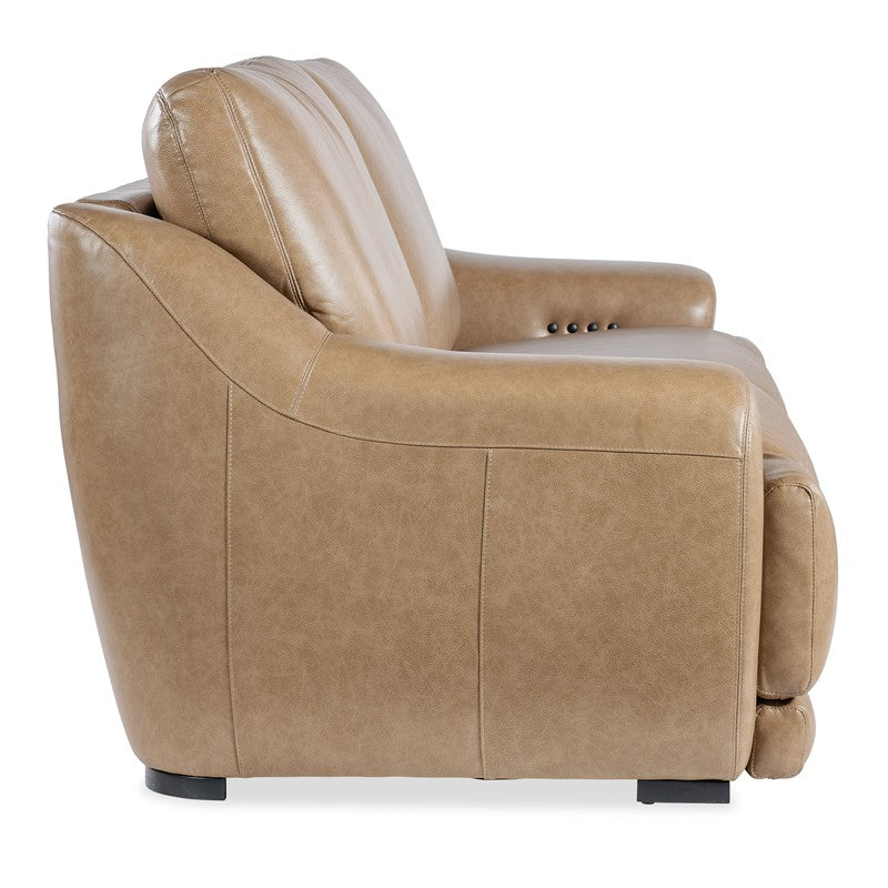 MS - Wayward Power Sofa With Power Headrest - Brown