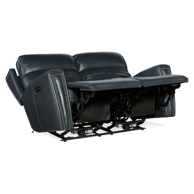 MS - Ruthe Zero Gravity Power Recline Loveseat With Power Headrest - Blue