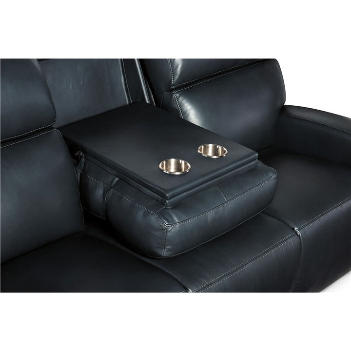 MS - Ruthe Zero Gravity Power Sofa With PH & Hidden Console - Blue