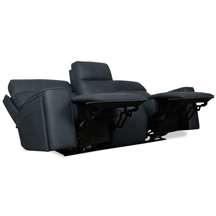 Riverton - Power Sofa With Power Headrest And Lumbar - Black